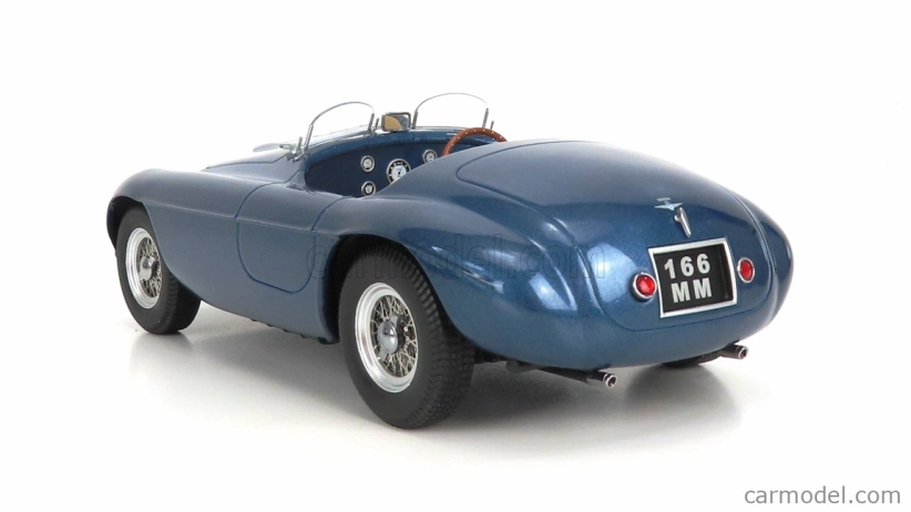 Kk-scale Ferrari 166mm Barchetta Spider 1949 1:18 Modrá