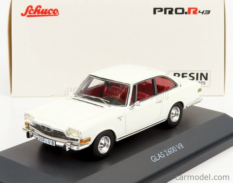 Schuco Glas 2600 V8 1966 1:43 Bílá