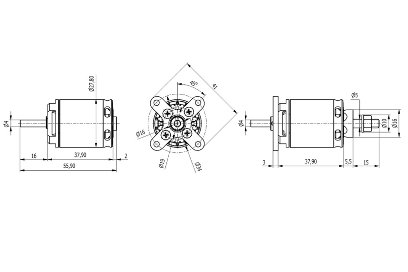 Bezkartáčový motor AXI 2220/20 V3