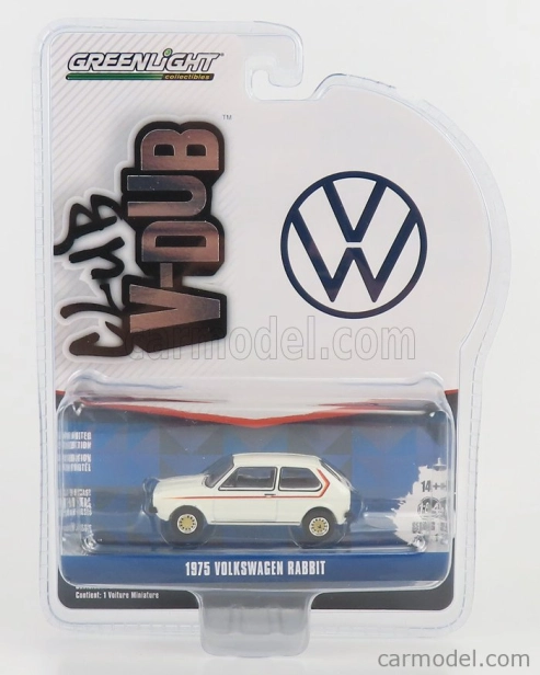 Greenlight Volkswagen Golf Rabbit 1975 1:64 biely