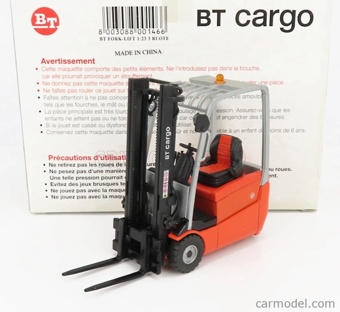 Ros-model Bt cargo B316 Carrello Elevatore Verticale - Vertical Order Picker 3 Wheels 1:23 Černá Oranžová