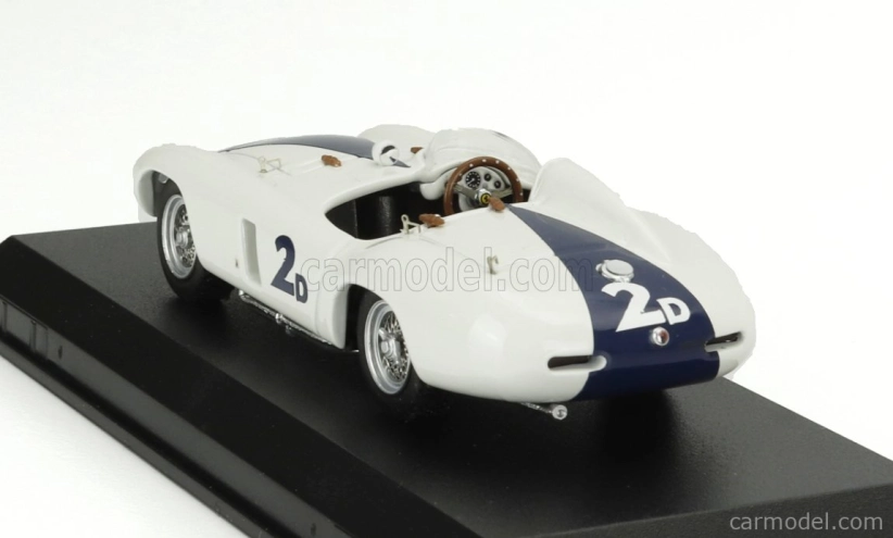 Umelecký model Ferrari 750 Monza 3.0l Spider N 2d Winner Pebble Beach 1955 Phil Hill 1:43 White Blue
