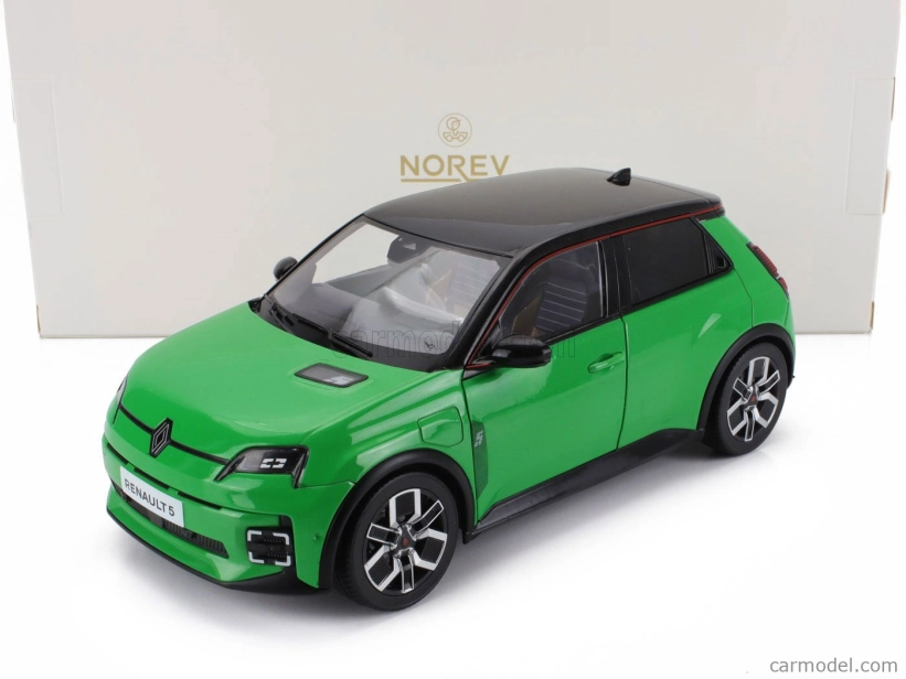 Norev Renault R5 E-tech 2024 1:18 Pop Zelená Černá