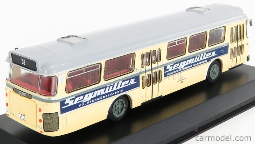 Edicola Bussing Senator Autobus Segmuller 1966 1:72 Cream Silver