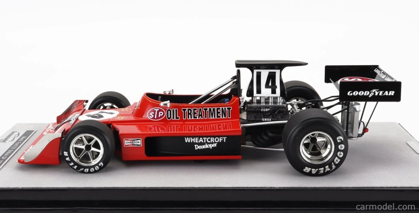 Tecnomodel March F1  731 Ford N 14 British Gp 1973 Roger Williamson 1:18 Červená Černá