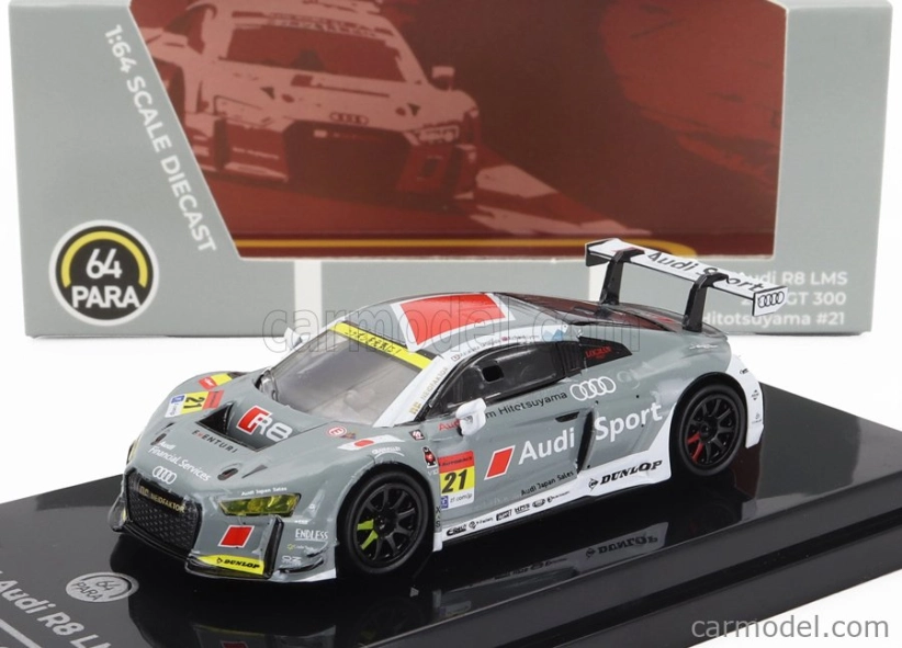 Paragon-models Audi R8 Lms Team Hitotsuyama N 21 Gt300 Class Super Gt 2017 Richard Lyons - Masataka Yanagida 1:64 Šedá Bílá