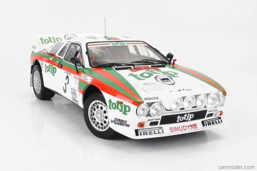 Kyosho Lancia 037 Totip N 3 Rally Isola D'elba 1985 D.Cerrato - G.Cerri 1:18, bílá