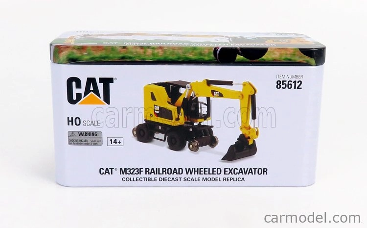 Dm-models Caterpillar Catm323f Kolový bagr na železnici 1:87, žlutá