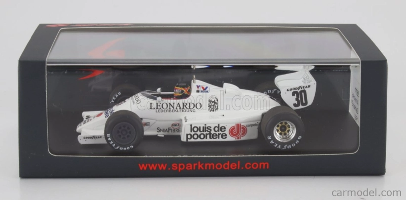 Spark-model Arrows F1 A6 N 30 Germany Gp 1983 Thierry Boutsen 1:43 Bílá