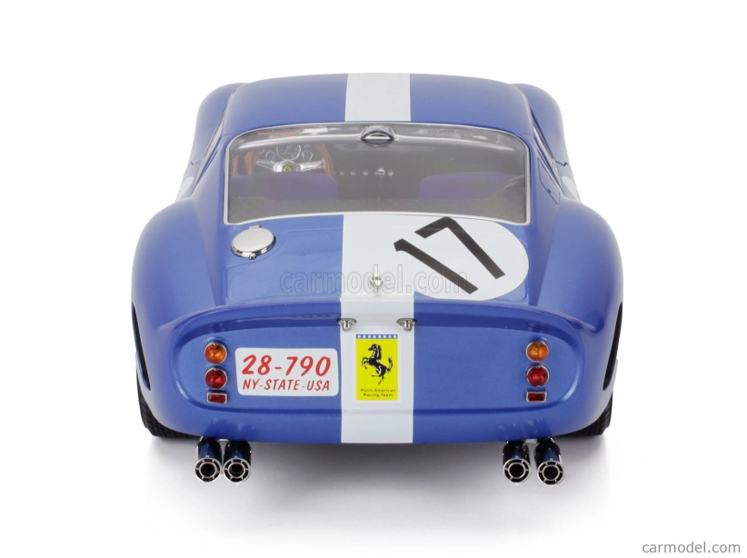 Ferrari 250 Gto 3.0l V12 Team N.a.r.t. North American Racing N 17 24h Le Mans 1962 Bob Grossman - Glenn Roberts "fireball" 1:12 Blue White