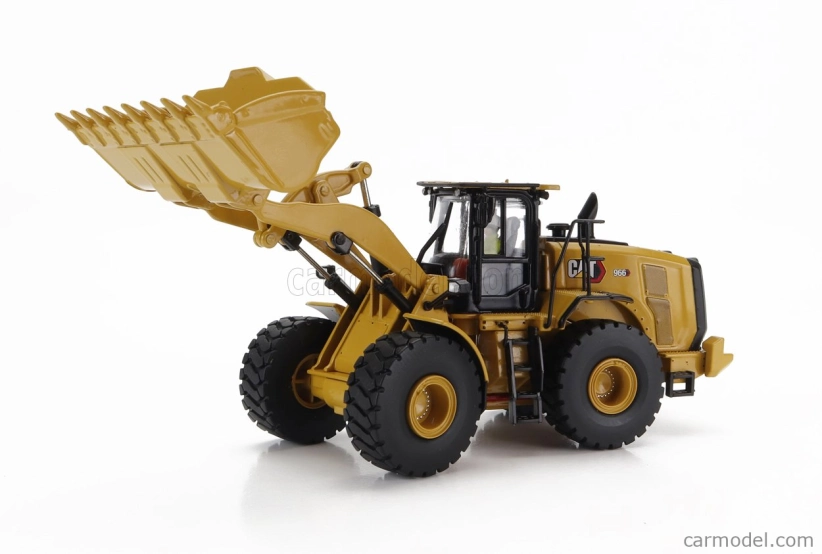 Dm-models Caterpillar Cat966 Ruspa Gommata - Scraper Tractor Wheel Loader 1:50 Žlutá Černá