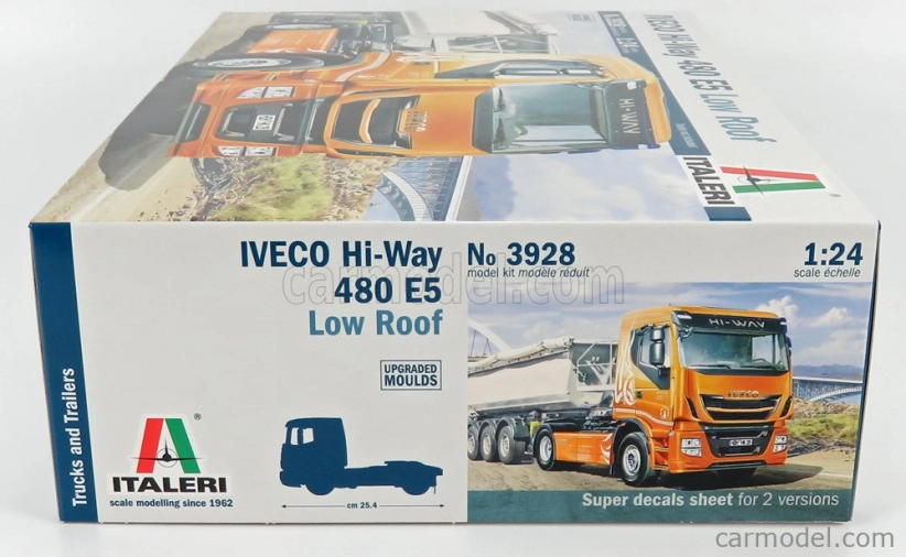 Italeri Iveco fiat Stralis 480 Euro 6 Hi-way Truck 2-assi 2016 1:24 /