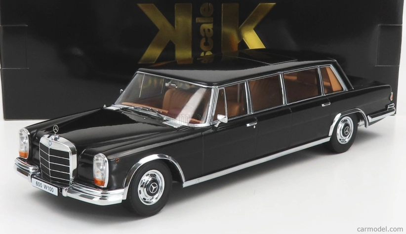 Mercedes benz triedy S 600 Lwb Pullman (w100) 1964 1:18 čierny