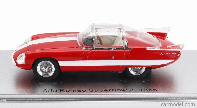 Kess-model Alfa romeo 6c 3000 Superflow Ii Pininfarina 1956 1:43 červená biela