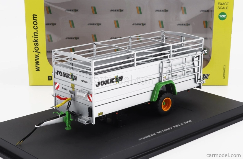 Universal hobbies Joskin Betimax Rds7500 Trailer Livestock Transporter - Carrello Trasporto Animali 1:32 Silver