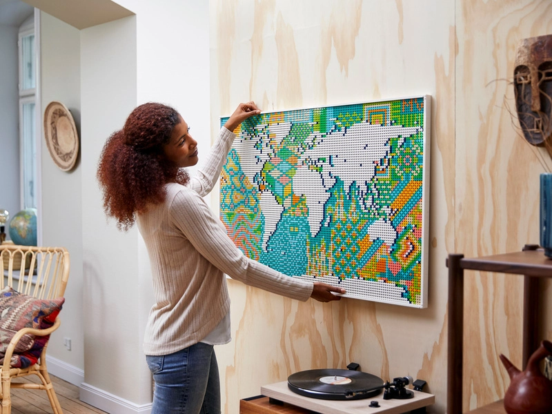 LEGO ART - Mapa světa