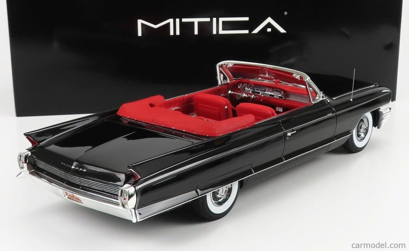Mitica Cadillac Eldorado Biarritz Convertible Open 1962 1:18 Black