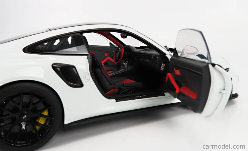 Autoart Porsche 911 991-2 Gt3 Rs Weissach Package 2019 - Black Rims 1:18 Bílá Černá