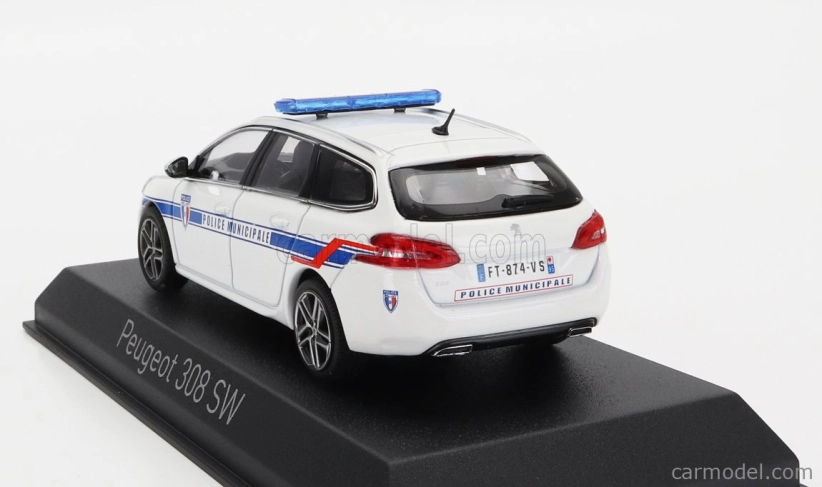 Norev Peugeot 308 Gt Sw Station Wagon Police Municipale 2020 1:43 Biela