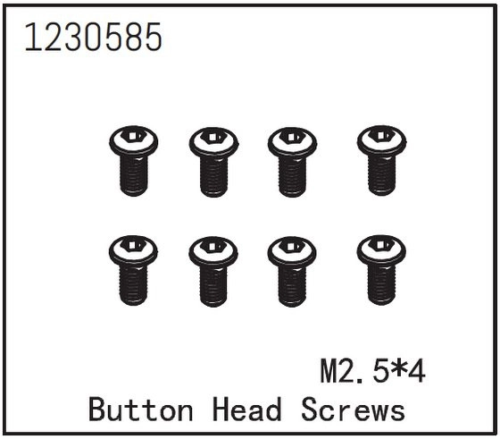 Button Head Screw M2.5*6 (8)