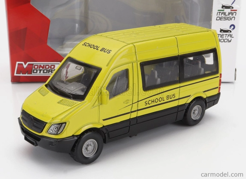 Mondomotors Mercedes benz Sprinter Minibus School Bus (scuolabus) 2015 1:43 Žlutá
