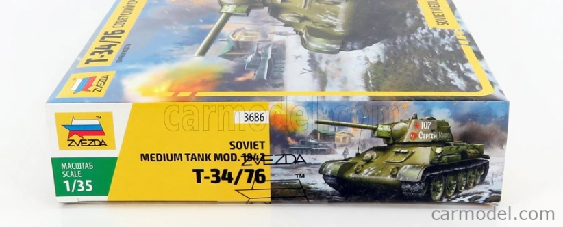Zvezda Kampfpanzer T-34/76 Tank Military 1942 1:35 /