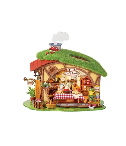 RoboTime 3D dřevěná skládačka Miniatura domečku Kouzelný les Fluffy Grove