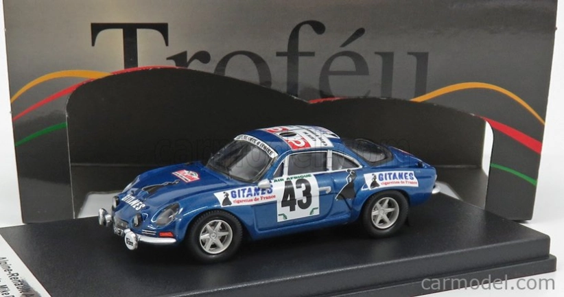 Trofeu Renault Alpine A110 N 43 Rally Bandama 1974 S.mehta - M.doughty 1:43 Blue Met