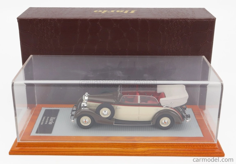 Ilario-model Horch 830 Bl Cabriolet Closed 1936 1:43 Hnědá Béžová