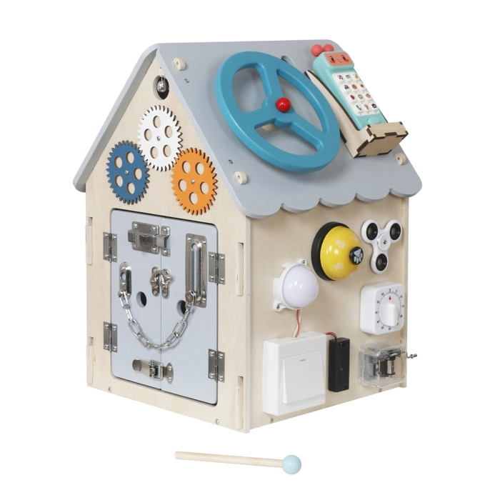 2Kids Toys Activity board Domček sivý
