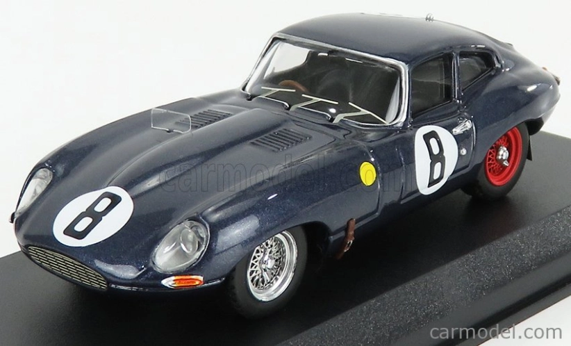 Najlepší model Jaguar E-type Coupe 3.8l S6 Team M.charles N 8 24h Le Mans 1962 M.charles - J.coundley 1:43 Modrá