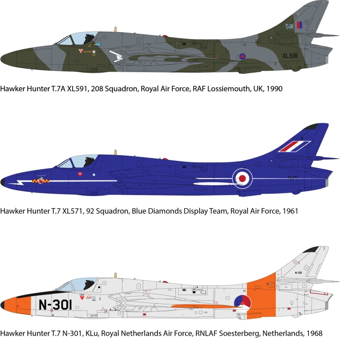Plastic ModelKit lietadlo 03786 - Hawker Hunter T.7/T.7A (1:32)