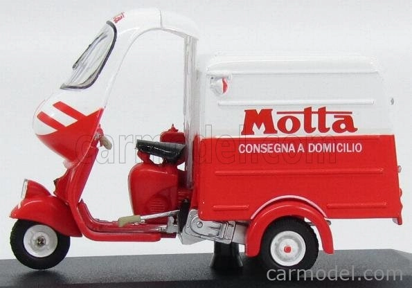 Italeri Piaggio Ape B150 Van Furgone Pubblicitario Consegna A Domicilio Motta 1954 1:32 bielo-červená