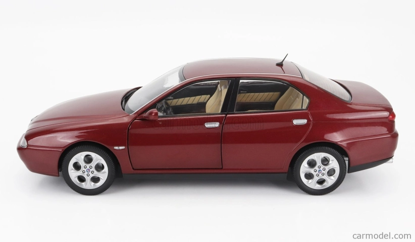 Mitica-diecast Alfa romeo 166 3.0 V6 1998 – Beige Interior 1:18 Rosso Proteo Met Red