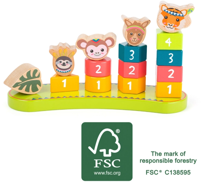 Drevené kocky Small Foot Jungle Dice