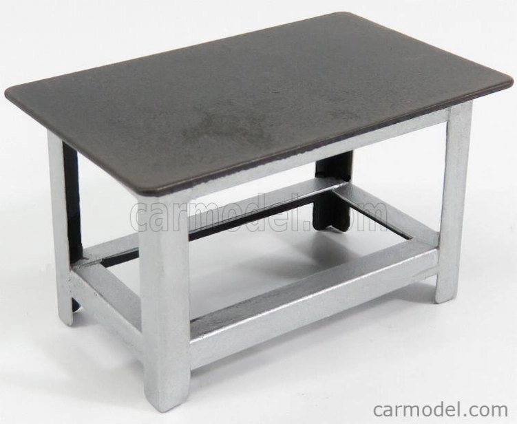 Americké diorámy Figúrky Pracovný stôl - Tavolo In Metallo Da Lavoro 1:24 Silver Black