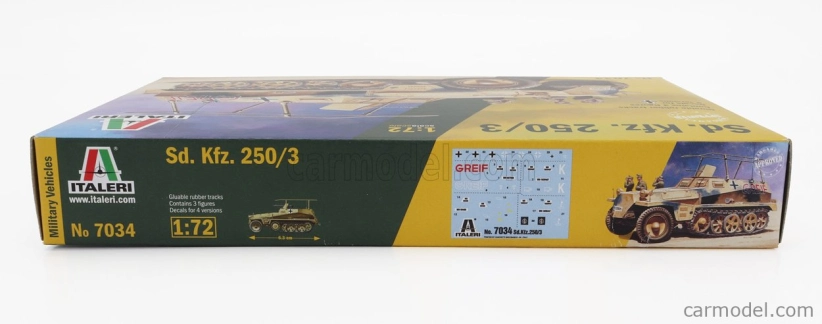 Italeri VTZ Tank Sd. Kfz. 250/3 Polopásový Cingolato Military 1942 1:72 /