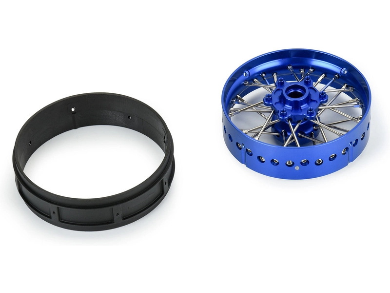 Predný kotúč Pro-Line Pro-Spec V2 Bead, hliník, modrá/modrá: Promoto-SM