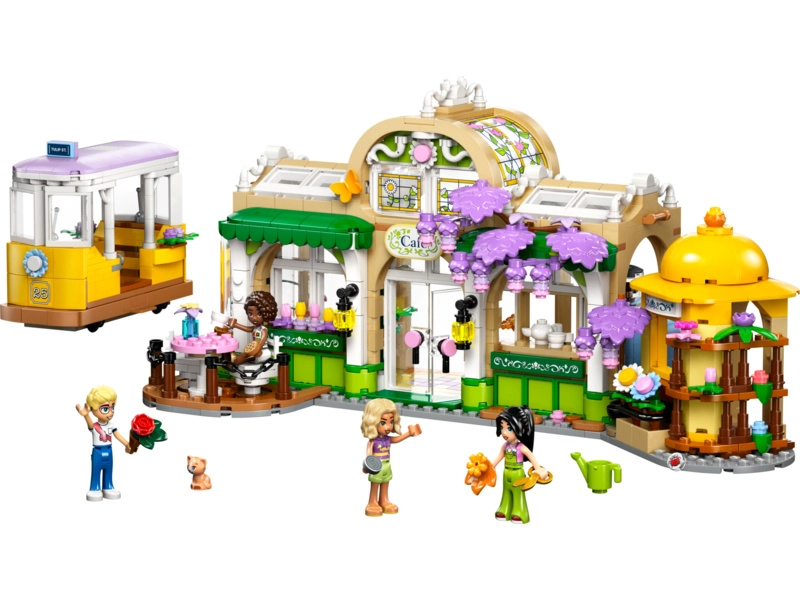 LEGO Friends - kaviareň plná rastlín a kvetinárstvo