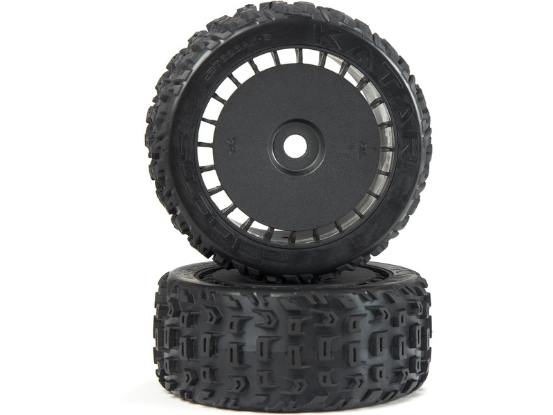 Arrma kolo s pneu dBoots Katar T Belted 6S, černé (2)