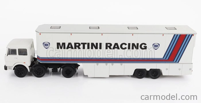 Brekina plast Fiat 691 T Truck Team Lancia Martini Racing Car Transporter 1970 1:87 Bílá