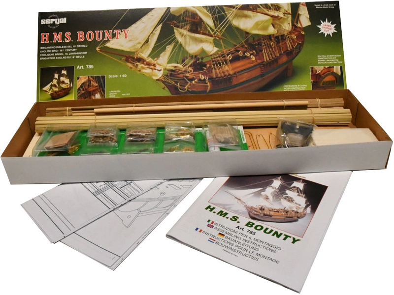 Mantua Model HMS Bounty 1:60 kit