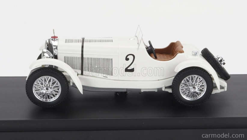 Rio-models Mercedes benz Ssk 7.1l S6 Supercharged Spider N 2 Winner 24h Spa 1931 Dimitri Djordjadze - Goffredo Zehender 1:43 Bílá