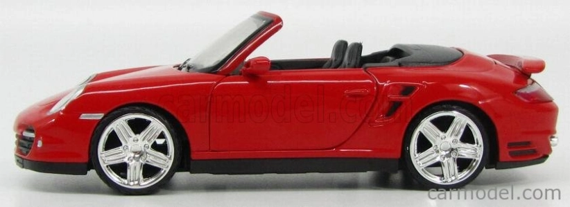 Motor-max Porsche 911 997 Turbo Cabriolet 2007 1:24 Red