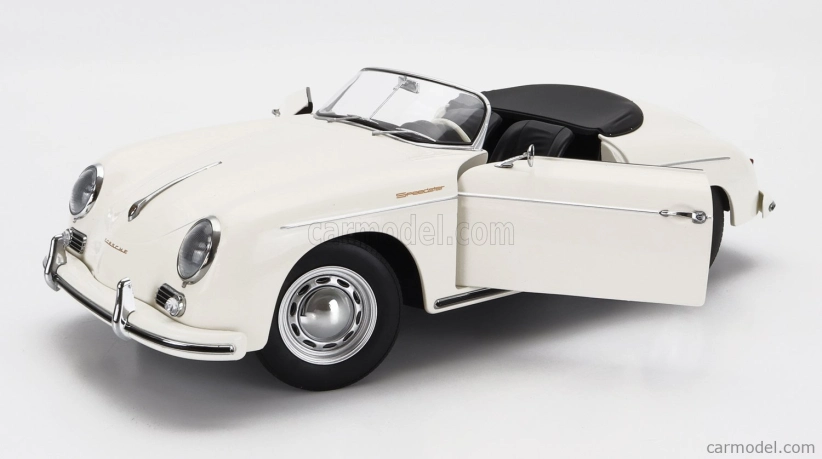 Porsche 356a Speedster 1955 v mierke 1:12 biely