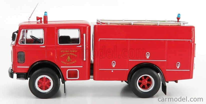 Edicola Om fiat 150 Autopompa Tanker Pump Taliansko 1968 1:43 Červená