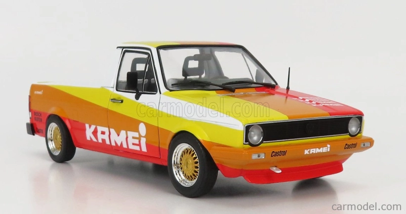 Solido Volkswagen Caddy Pick-up Mki Kamei Tribute 1982 1:18 oranžová žltá červená