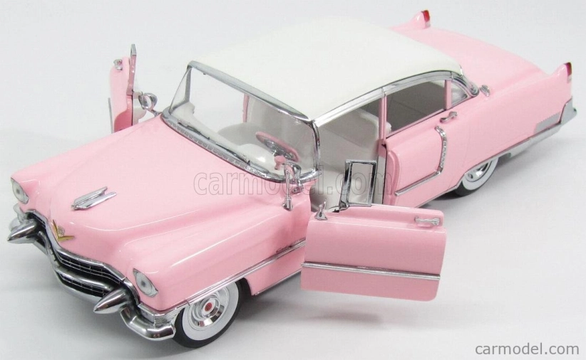 Greenlight Cadillac Fleetwood Series 60 1955 - Personal Car Elvis Presley 1:18 Růžová Bílá