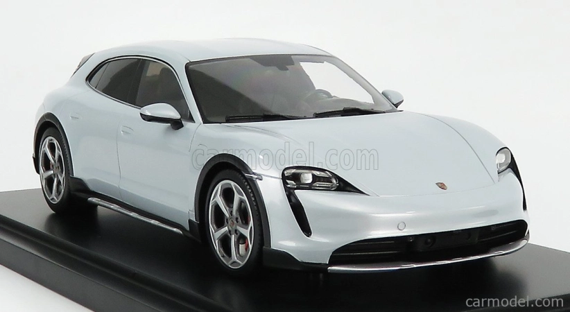 Minichamps Porsche Taycan 4s Cross Turismo 2021 - Con Vetrina - With Showcase 1:18 Ice Grey