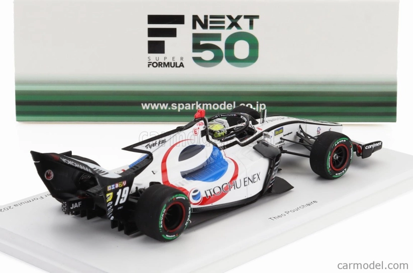 Spark-model Dallara Sf23 Trd 01f Team Enex Impul N 19 Super Formula Season 2024 Theo Pourchaire 1:43 Bílá Černá Červená